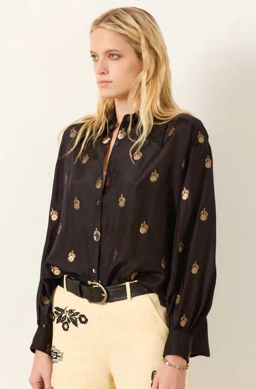 Emery Shadow Bamboo Shirt-Tops-ALIX OF BOHEMIA-Debs Boutique