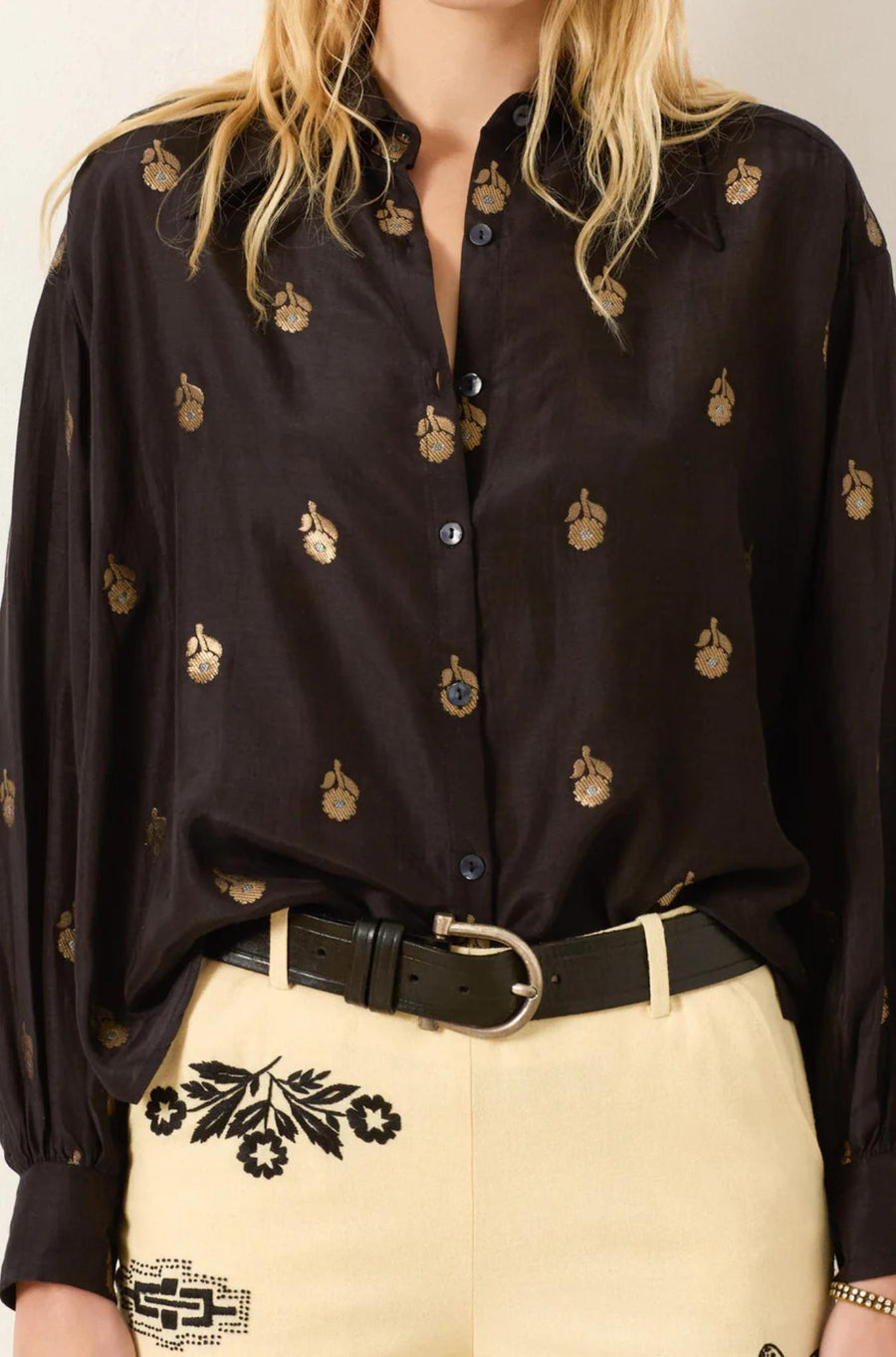 Emery Shadow Bamboo Shirt-Tops-ALIX OF BOHEMIA-Debs Boutique