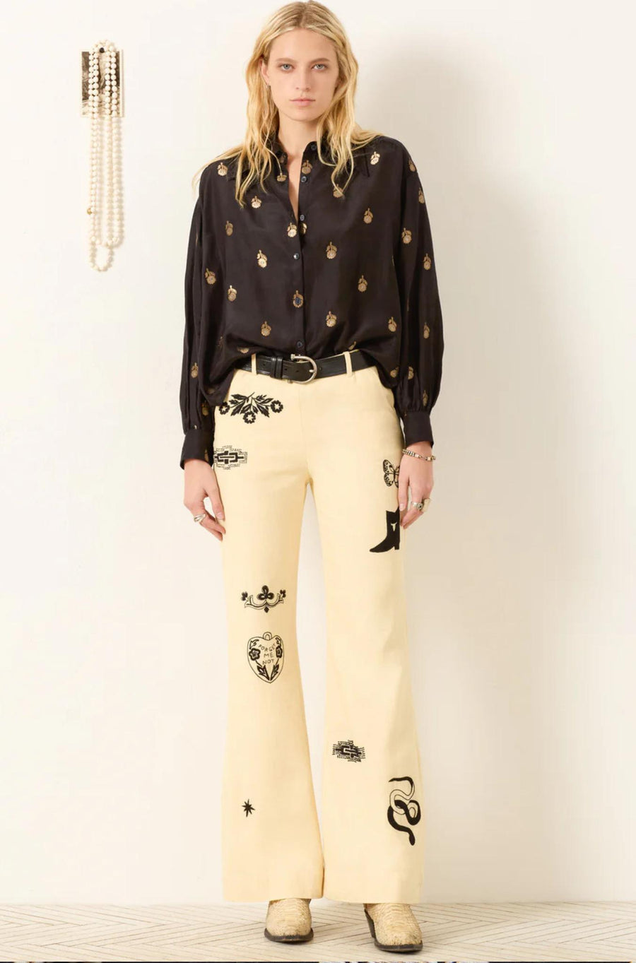 Emery Shadow Bamboo Shirt-Tops-ALIX OF BOHEMIA-Debs Boutique