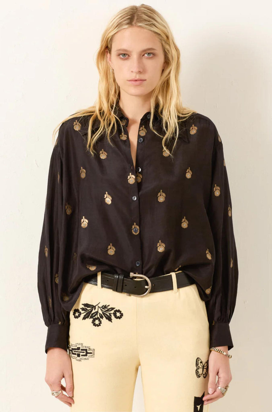 Emery Shadow Bamboo Shirt-Tops-ALIX OF BOHEMIA-Debs Boutique