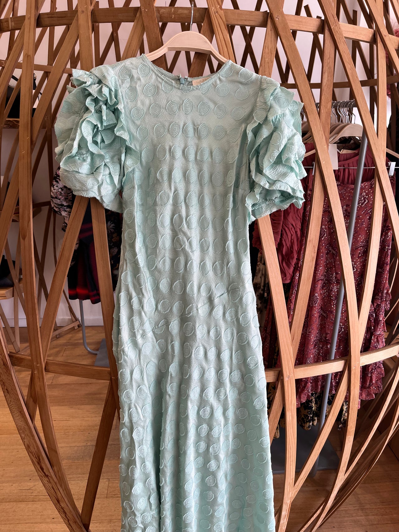 Elvia Ruffle Sleeve Dress