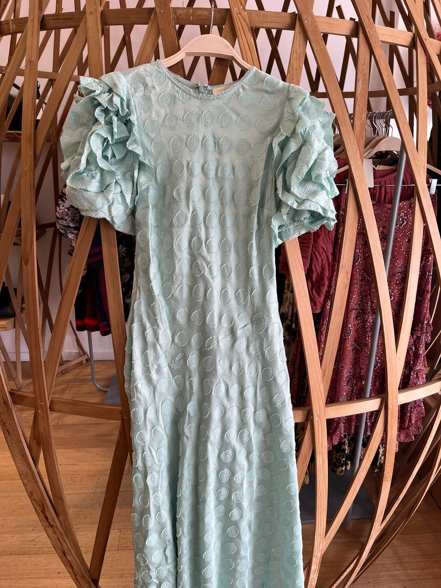Elvia Ruffle Sleeve Dress