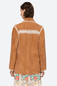 Thumbnail for Irena Suede Jacket Crochet
