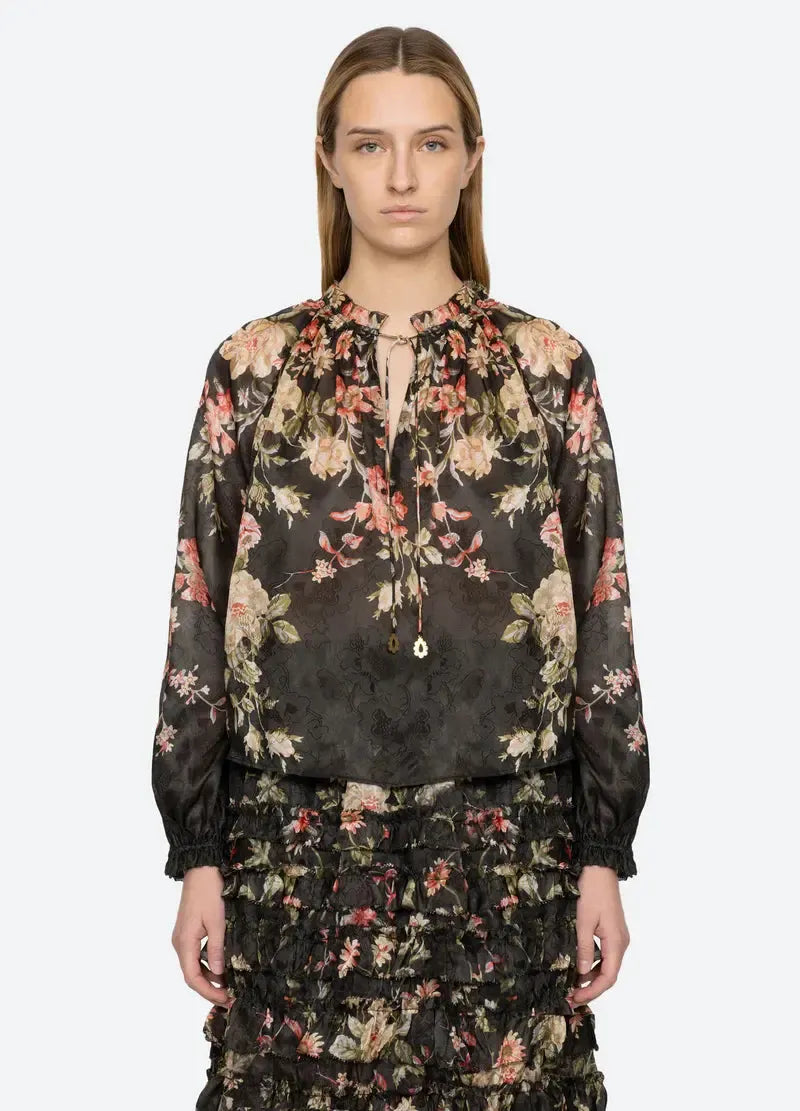 Jolie Print Top-Top-Sea New York-Debs Boutique