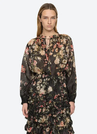 Thumbnail for Jolie Print Top-Top-Sea New York-Debs Boutique