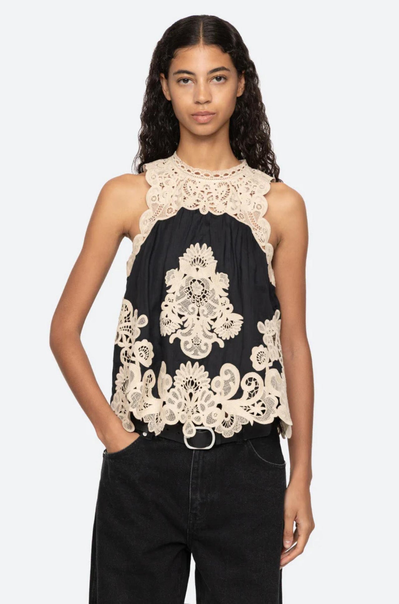 Medina Lace Tank Top-Top-Sea New York-Debs Boutique