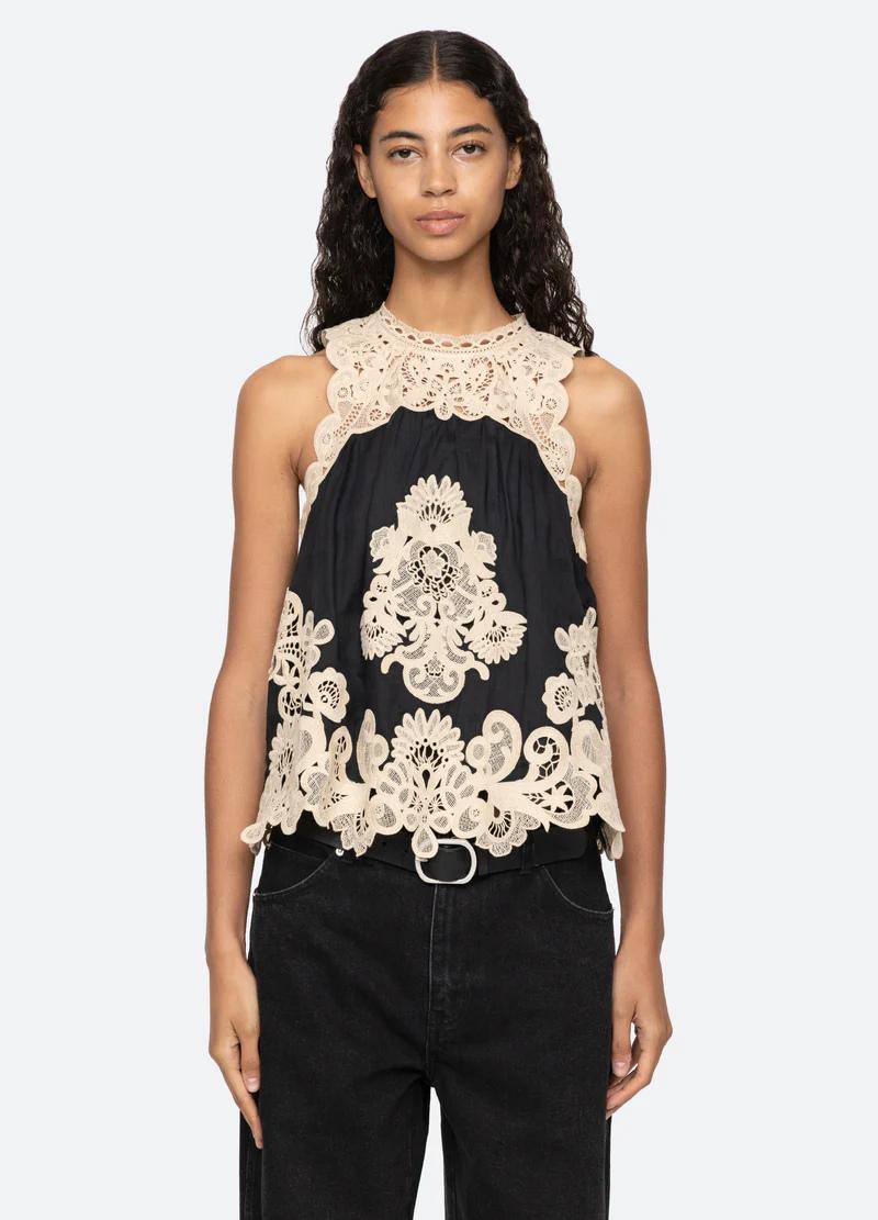 Medina Lace Tank Top-Top-Sea New York-Debs Boutique