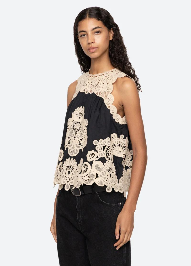 Medina Lace Tank Top-Top-Sea New York-Debs Boutique