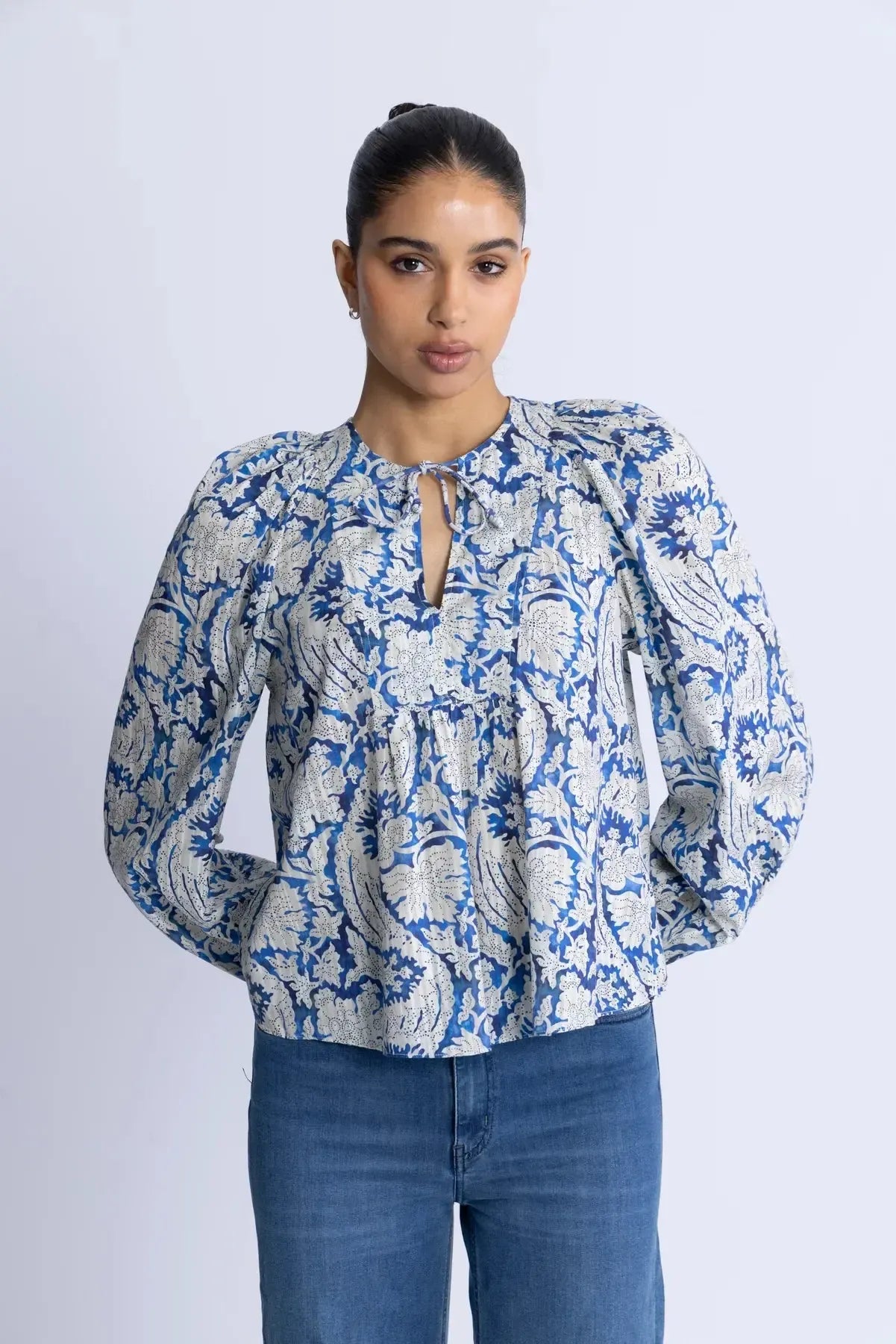 Brea Long Sleeve Blouse-Tops-Ulla Johnson-Debs Boutique
