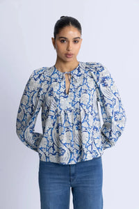 Thumbnail for Brea Long Sleeve Blouse-Tops-Ulla Johnson-Debs Boutique