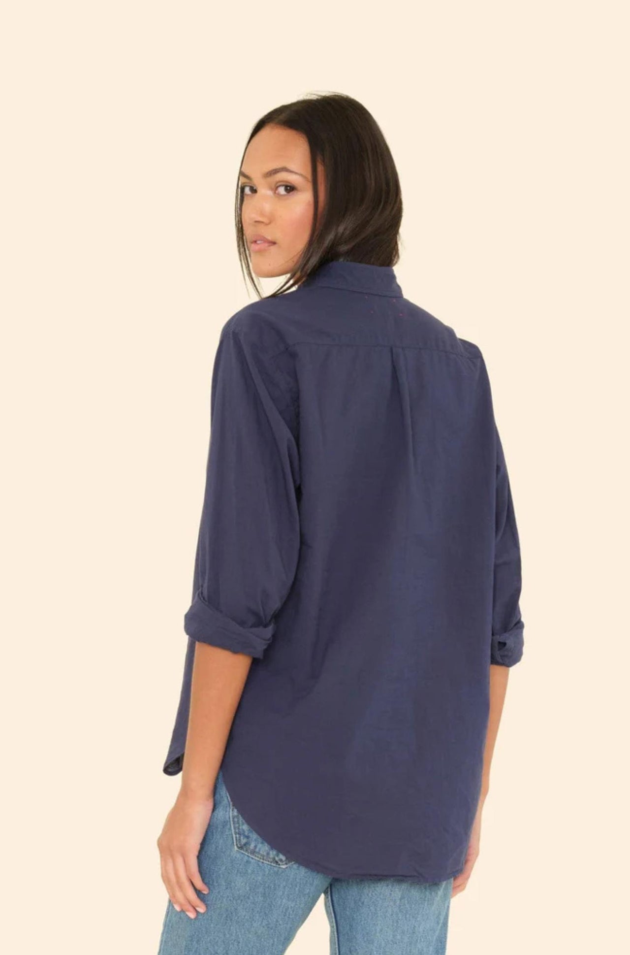 Navy Beau Shirt-Tops-Xirena-Debs Boutique