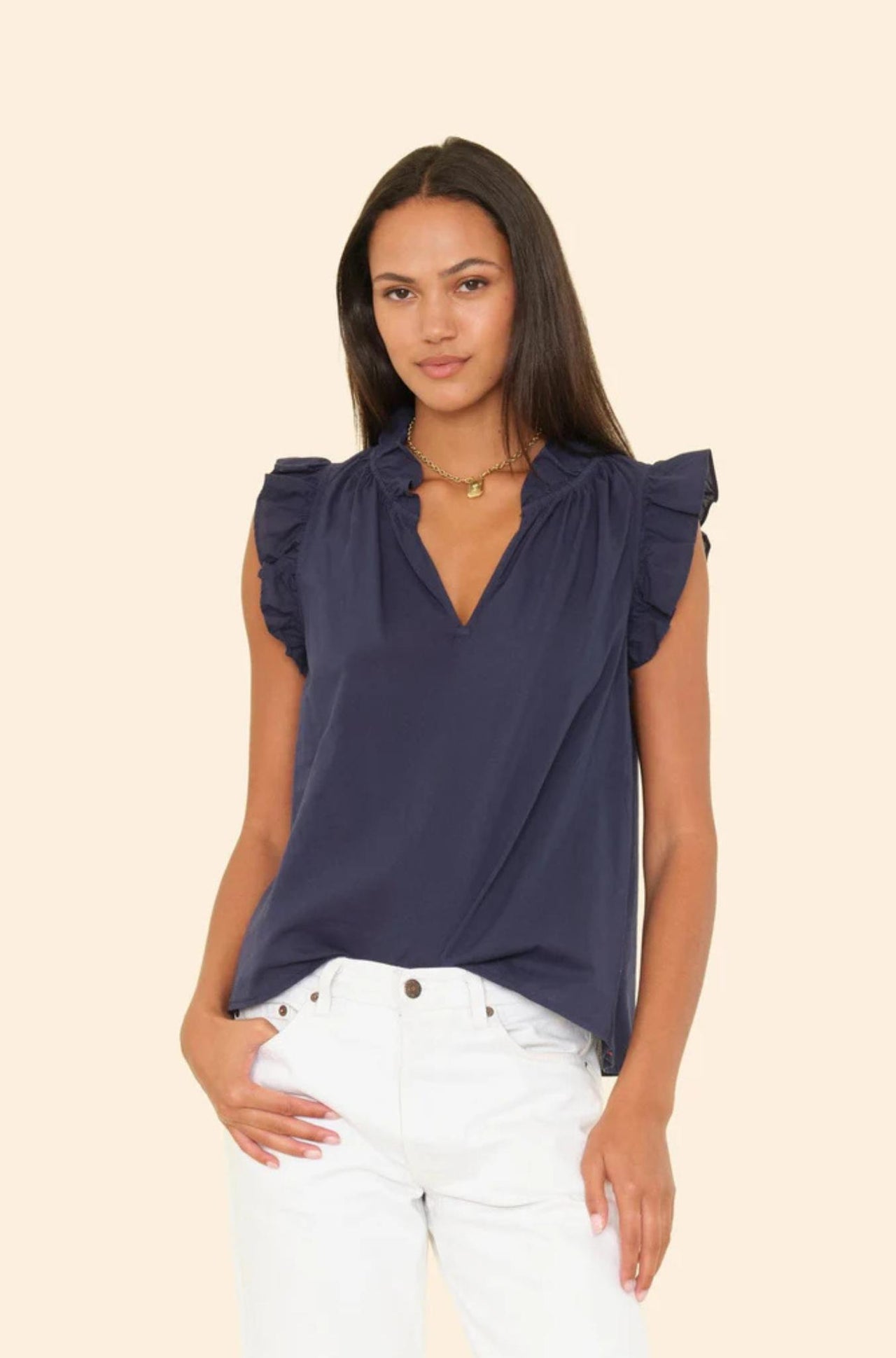 Navy Bex Top-TOPS-Xirena-Debs Boutique