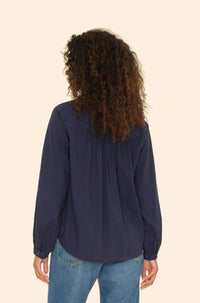 Thumbnail for Navy Caspian Top-Tops-Xirena-Debs Boutique