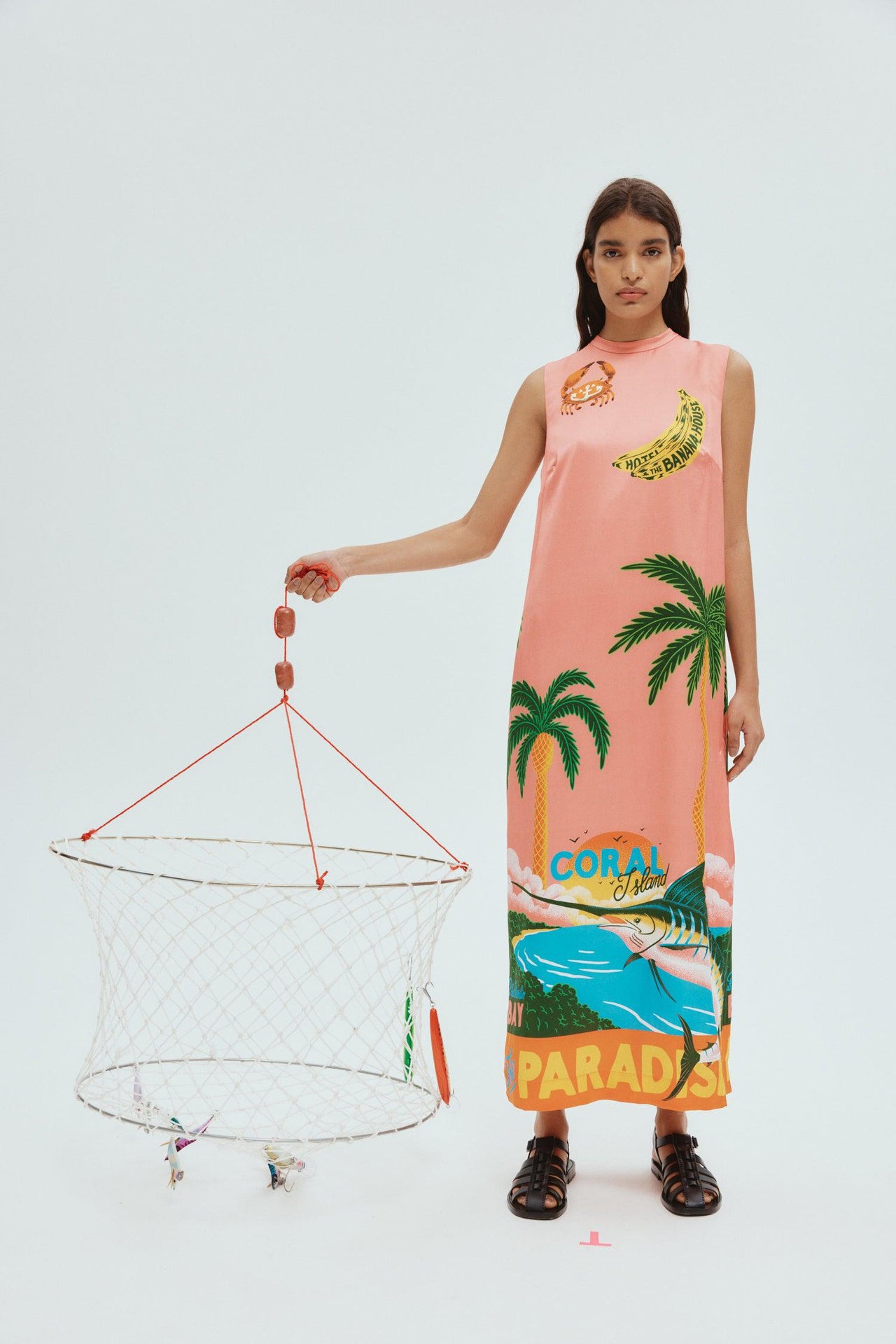 PARADISO SILK MIDI DRESS-Dress-Alemais-Debs Boutique