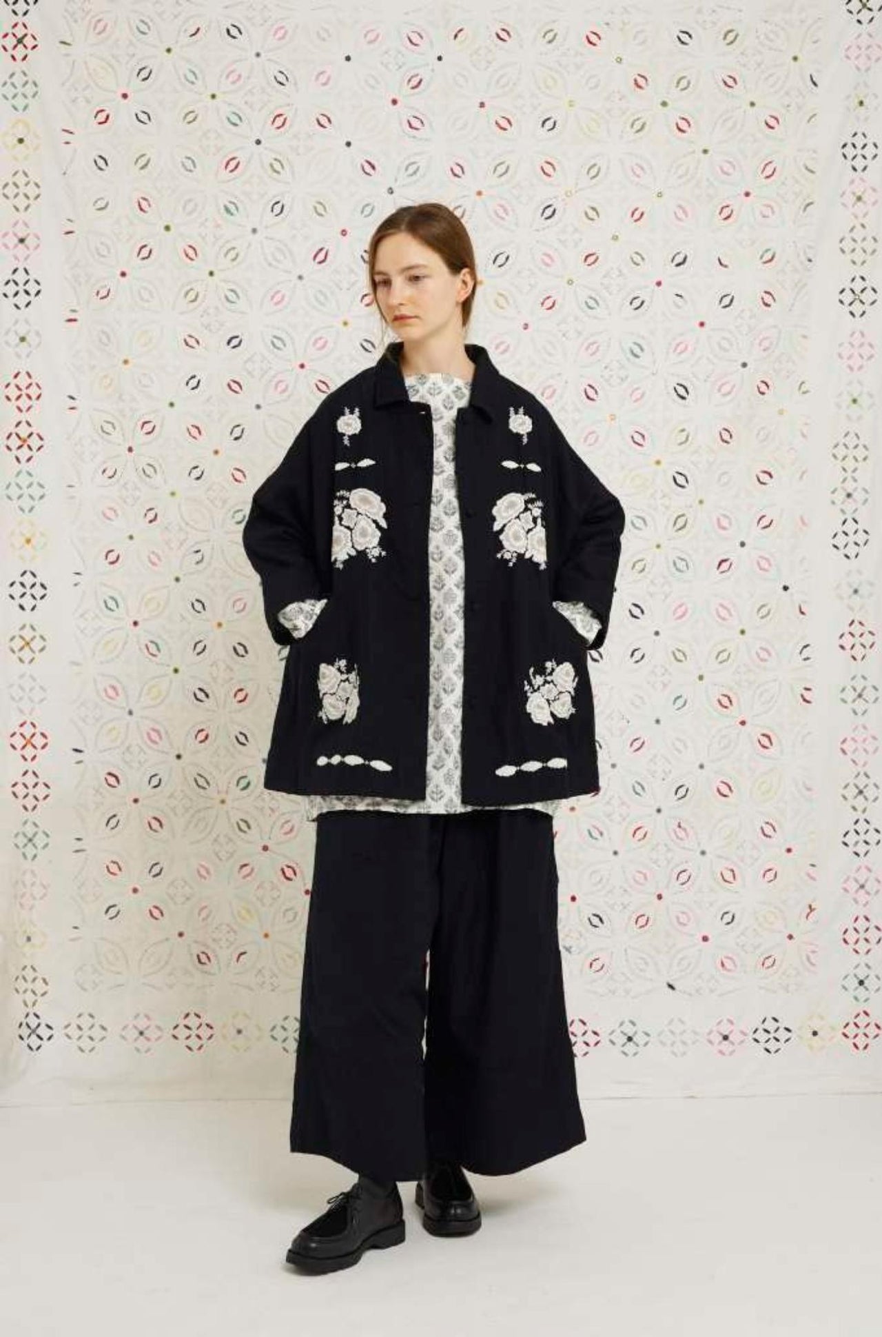 Phil`s Large Flower Beads-JACKETS & OUTERWEAR-AODRESS-Debs Boutique