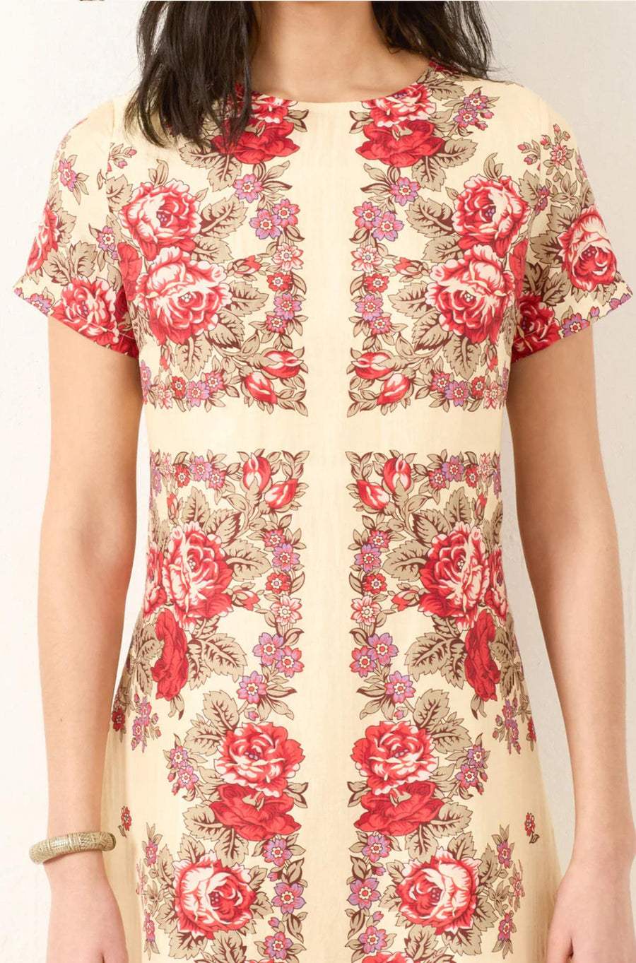 Pretti Rosebush Silk Dress-Dress-ALIX OF BOHEMIA-Debs Boutique