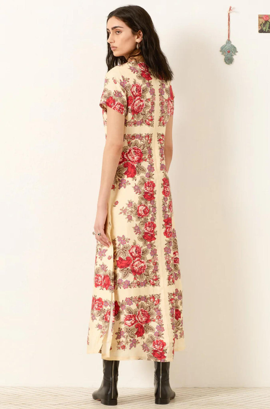 Pretti Rosebush Silk Dress-Dress-ALIX OF BOHEMIA-Debs Boutique