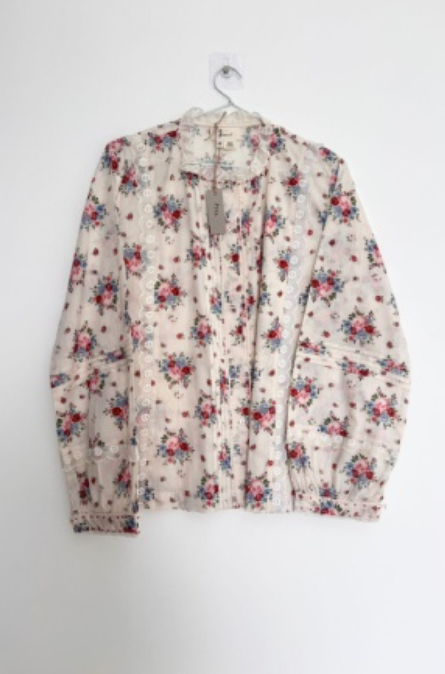 Cotton Lace Floral Shirt