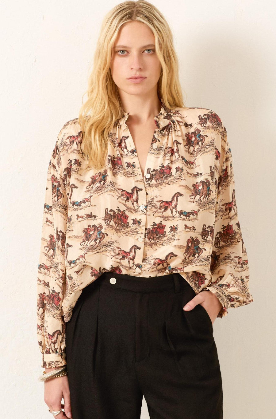Poet Canyon Cowboy Blouse-Tops-ALIX OF BOHEMIA-Debs Boutique