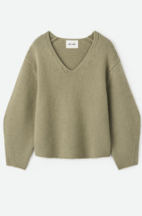 Thumbnail for Puff Sleeve V-neck-SWEATERS & CARDIGANS-Soft Goat-Debs Boutique