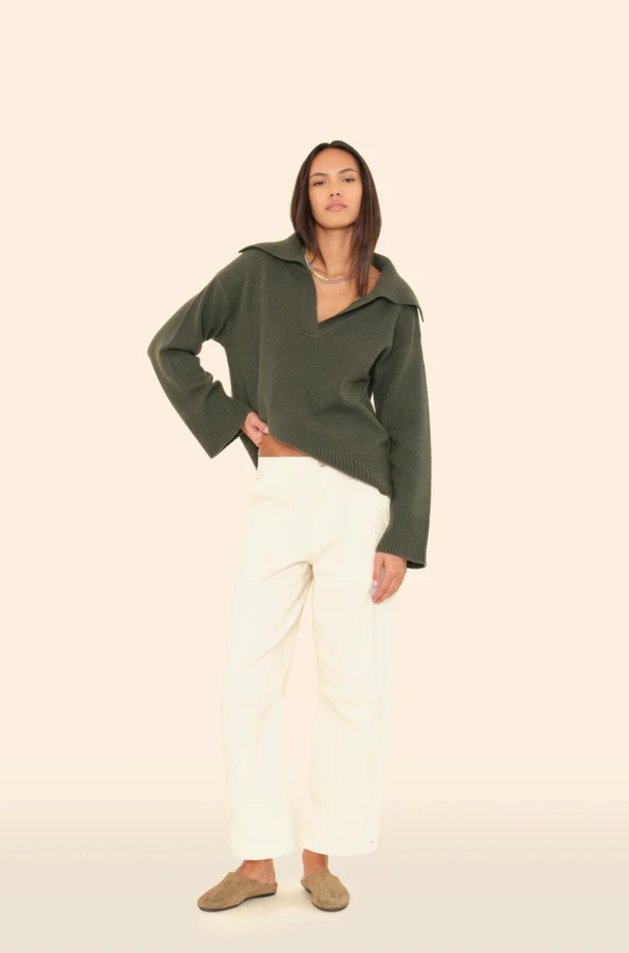 Rancho Pant Off White-PANTS-Xirena-Debs Boutique