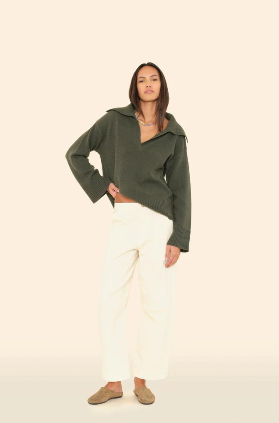 Rancho Pant Off White-PANTS-Xirena-Debs Boutique