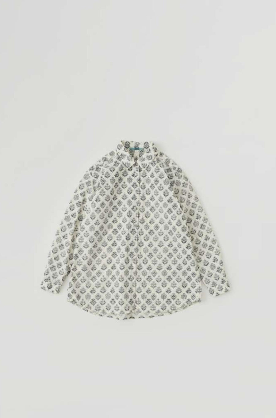 Regular Shirt Mono Flowers-Tops-AODRESS-Debs Boutique