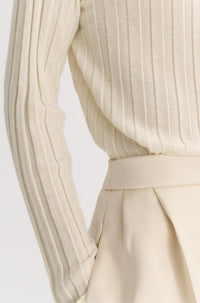 Thumbnail for Ribbed Top Bone-Sweaters & Cardigans-Soft Goat-Debs Boutique