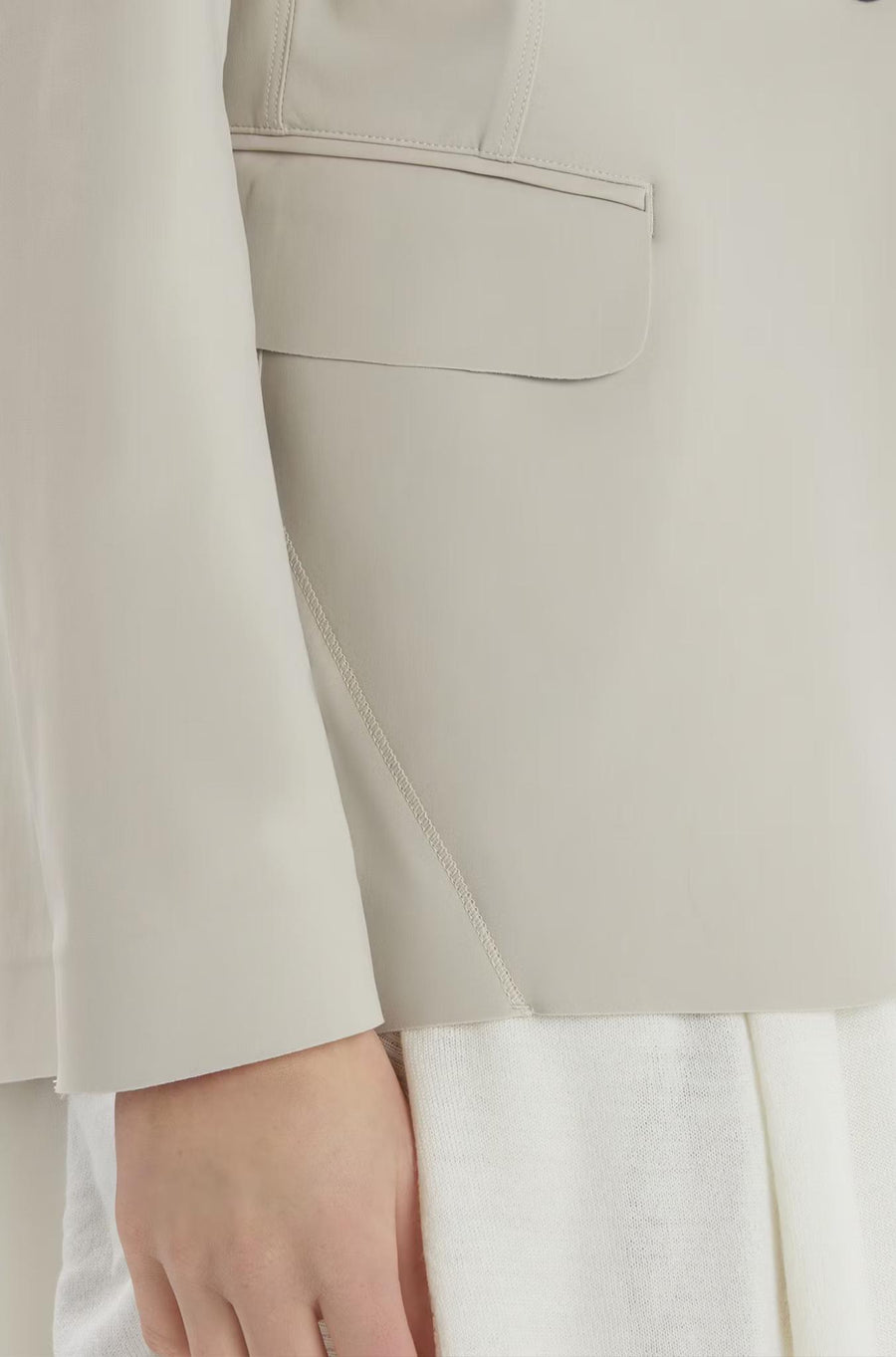 Roccoco Jacket Light Grey-JACKETS & OUTERWEAR-HIGH-Debs Boutique