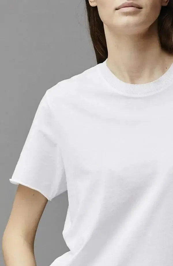 Rubinette Jersey T-Shirt White-Tops-Kristensen Du Nord-Debs Boutique