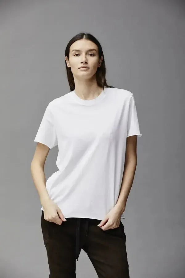 Rubinette Jersey T-Shirt White-Tops-Kristensen Du Nord-Debs Boutique