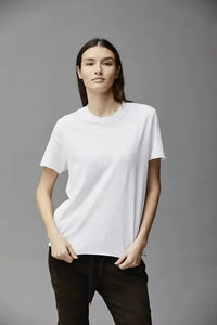 Thumbnail for Rubinette Jersey T-Shirt White-Tops-Kristensen Du Nord-Debs Boutique