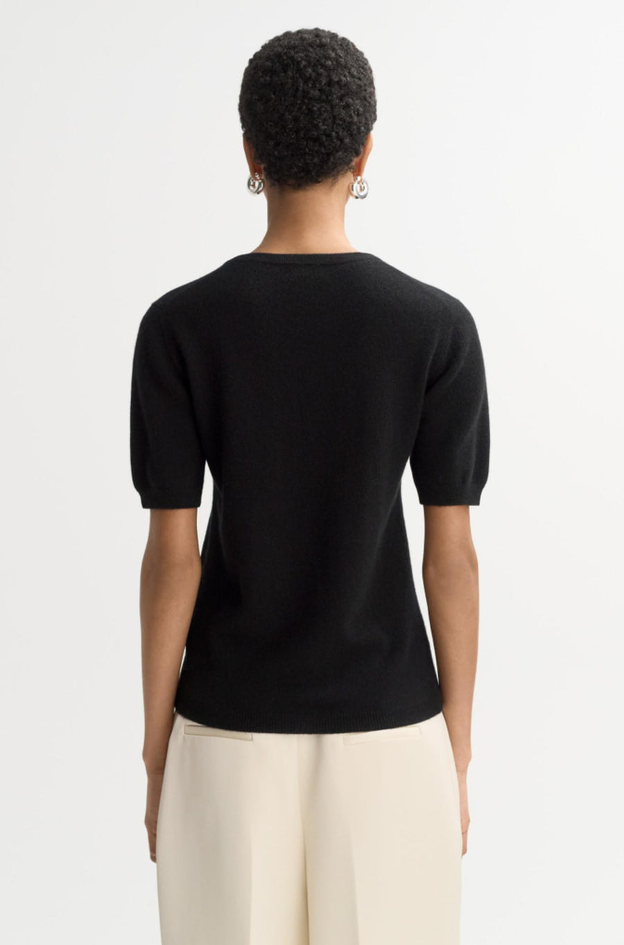 Short Sleeve Crewneck-Sweaters & Cardigans-Soft Goat-Debs Boutique