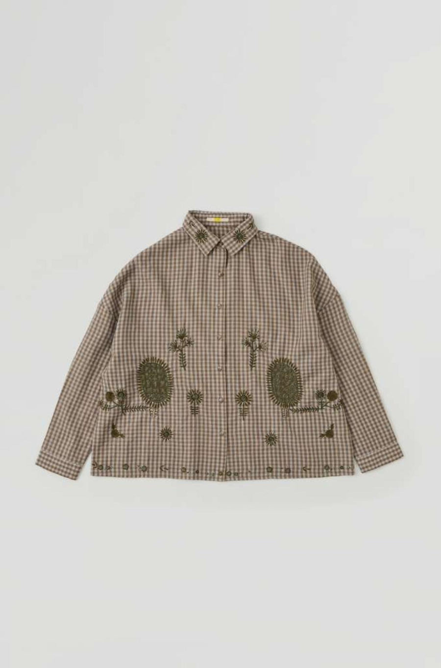 Sun Flowers Check Shirt-Tops-AODRESS-Debs Boutique