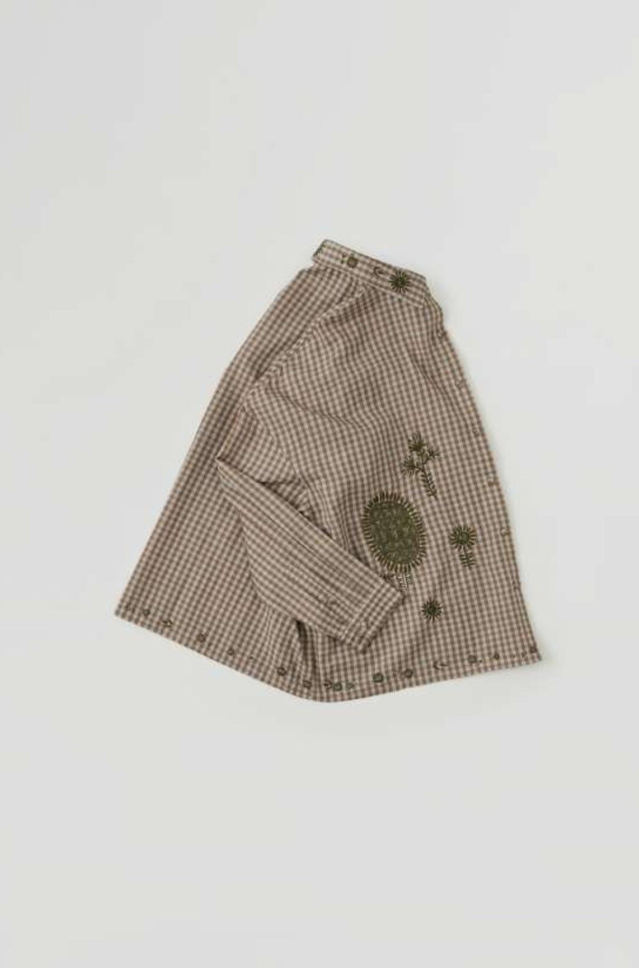 Sun Flowers Check Shirt-Tops-AODRESS-Debs Boutique