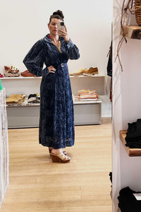 Thumbnail for Thalia Dress in Marine-Dress-Ulla Johnson-Debs Boutique