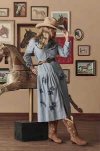 Thumbnail for The Cowboy Boot Tan Floral