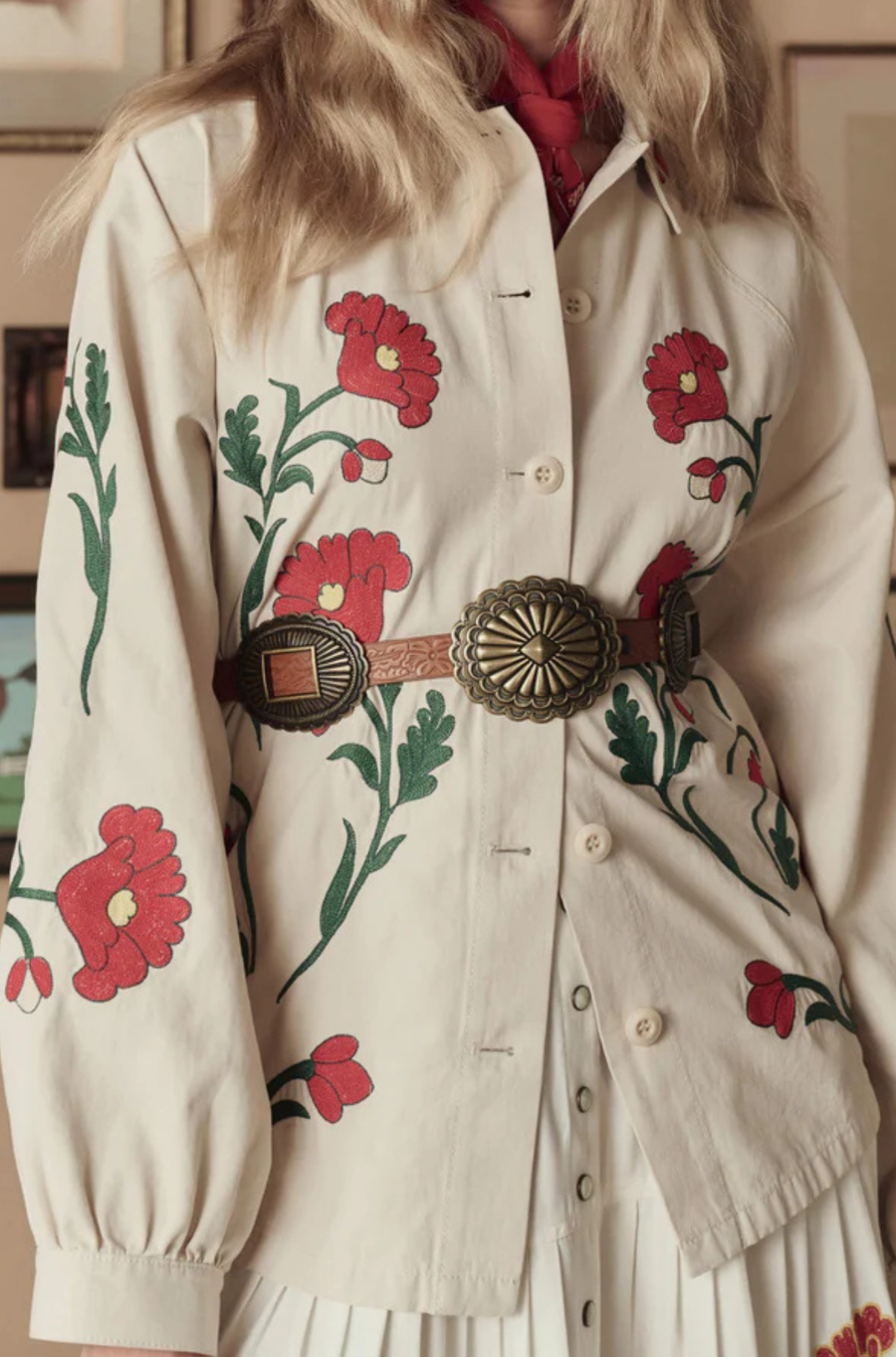 The Western Embroidered Commodore Jacket