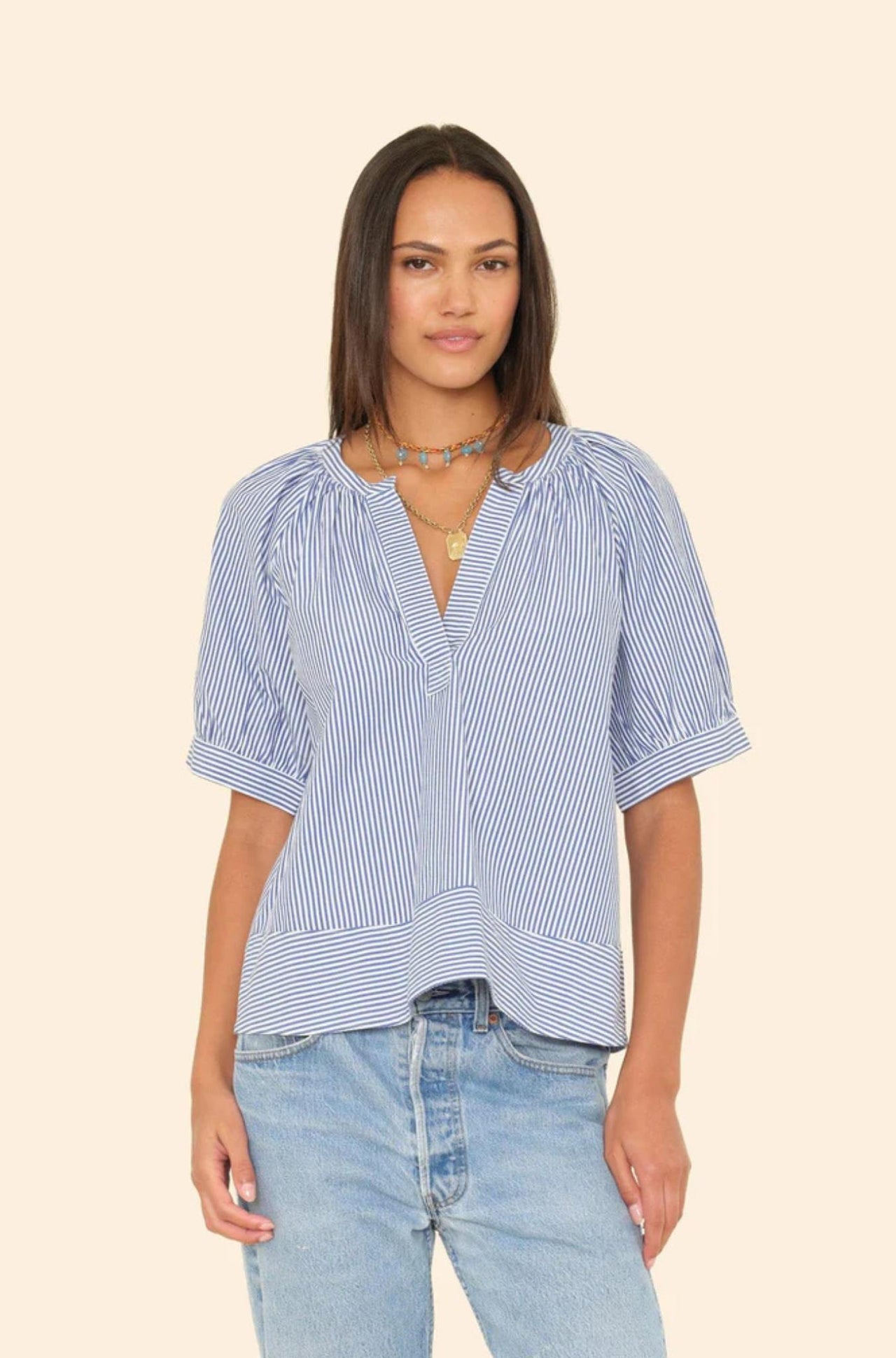 True Blue Josette Top-Tops-Xirena-Debs Boutique