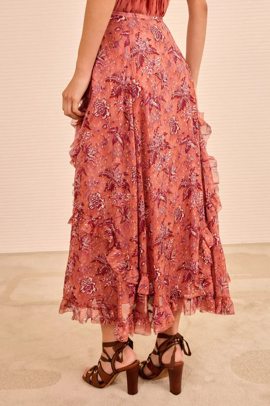 Adele Cascading Ruffle Silk Skirt-SKIRTS & SHORTS-Ulla Johnson-Debs Boutique