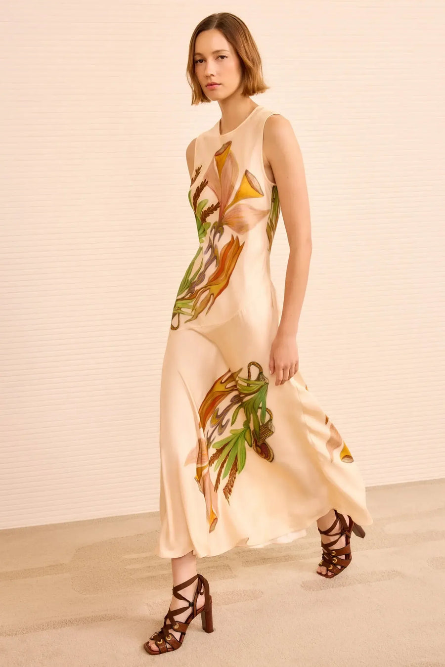 Gaea Sleeveless Silk Dress-Dresses-Ulla Johnson-Debs Boutique