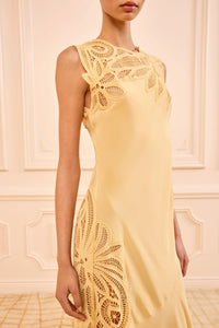 Thumbnail for Idra Lace Applique Dress Dandelion