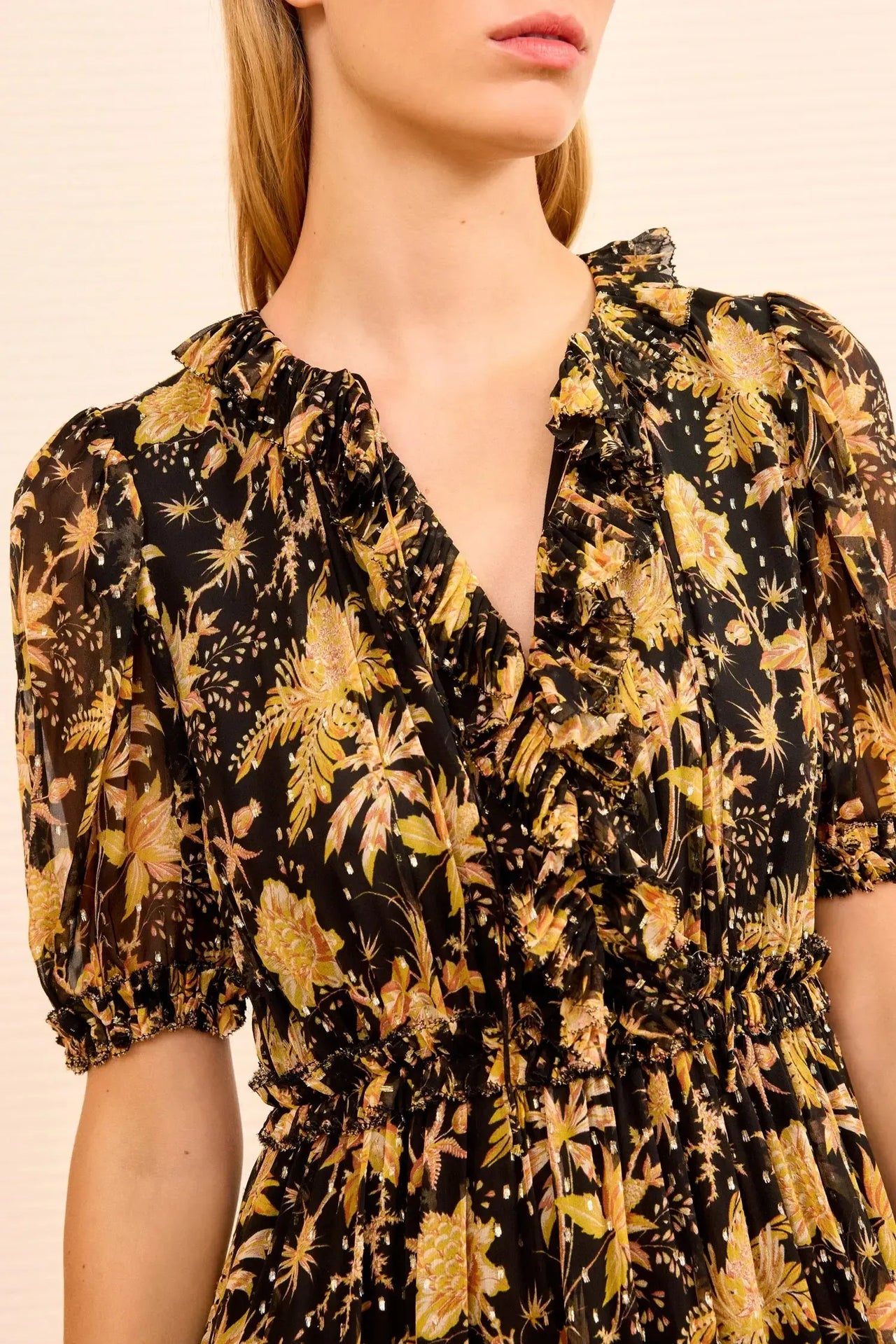 Rosamunde Puff Sleeve Dress-Dresses-Ulla Johnson-Debs Boutique