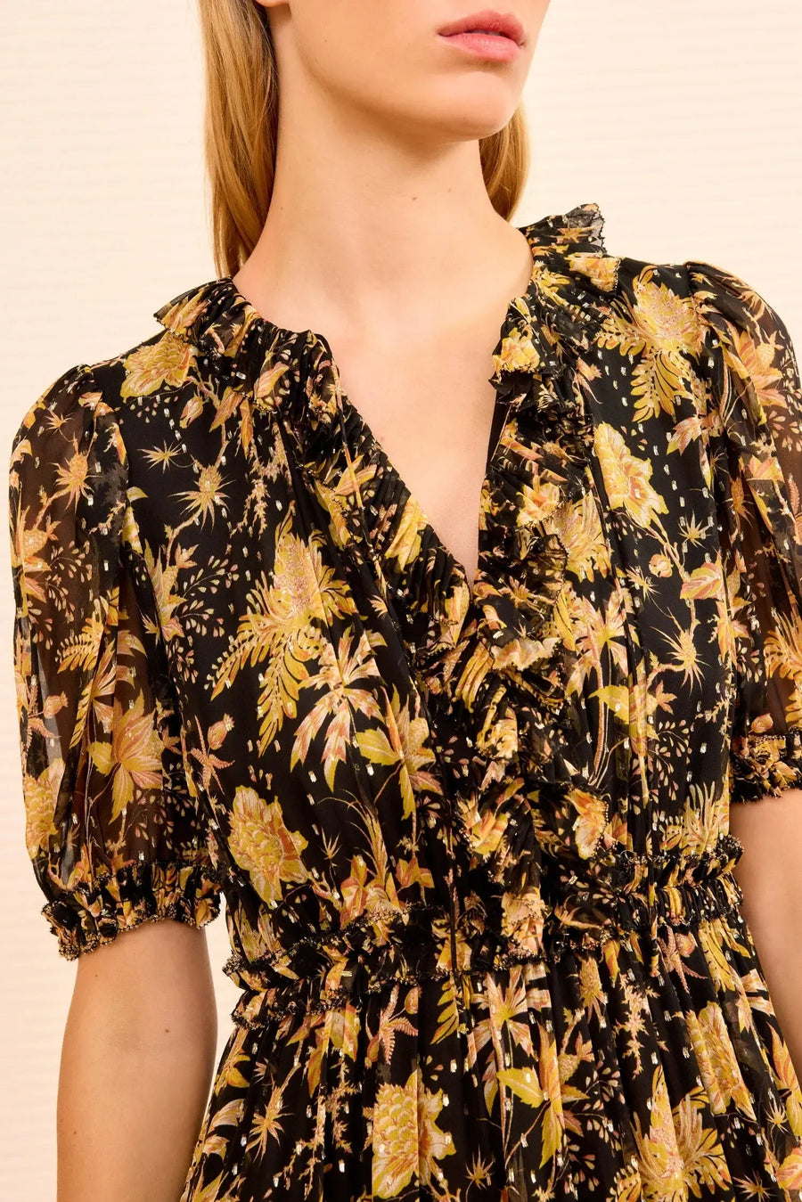 Rosamunde Puff Sleeve Dress-Dresses-Ulla Johnson-Debs Boutique