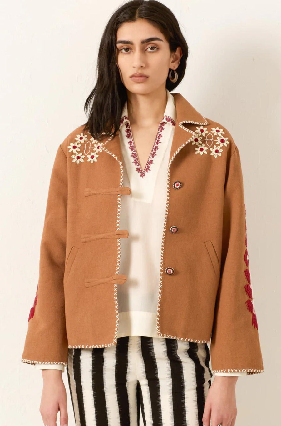 Western Cactus Bloom Jacket-JACKETS & OUTERWEAR-ALIX OF BOHEMIA-Debs Boutique