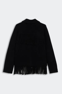 Thumbnail for Western Fringe Jacket Black-JACKETS & OUTERWEAR-Guest in Residence-Debs Boutique