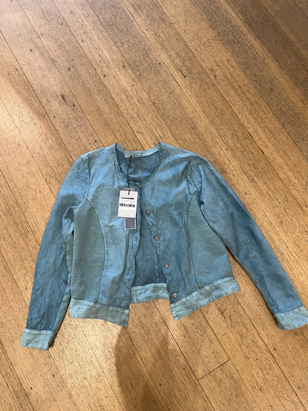 Jacket with Leather Stretch Insert — Transit — Debs Boutique