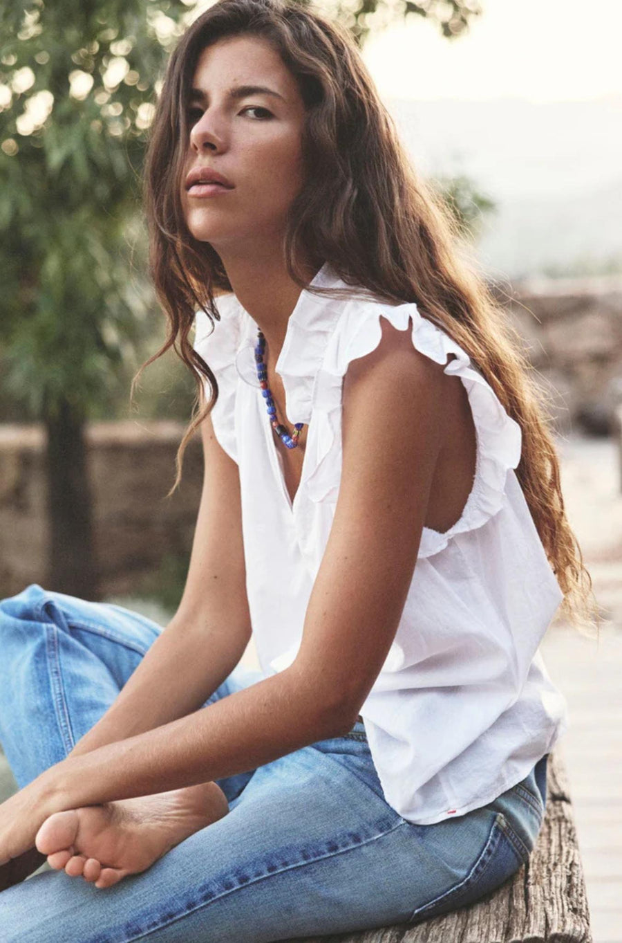 White Bex Top-TOPS-Xirena-Debs Boutique