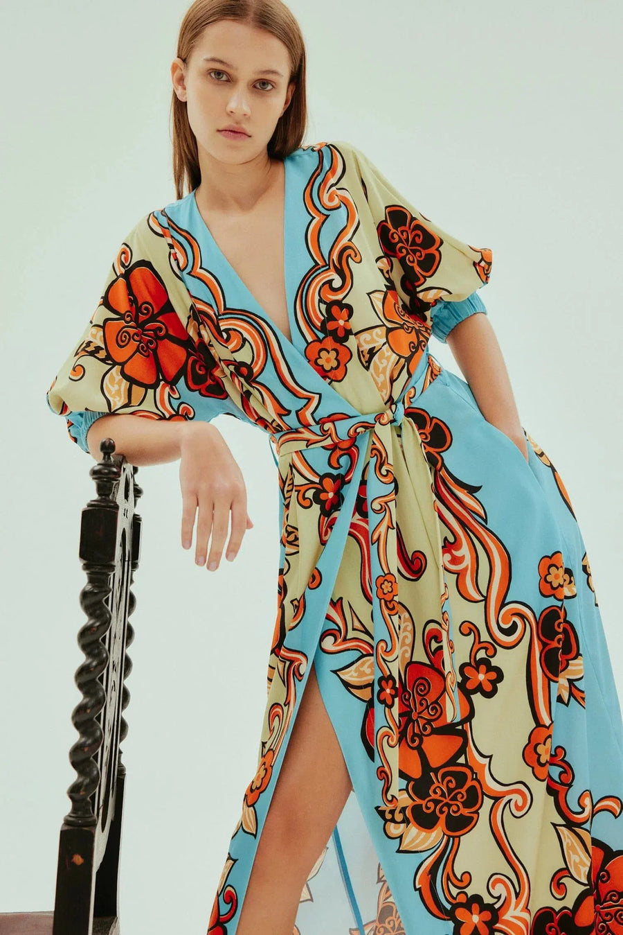 Wrap midi dress australia hotsell