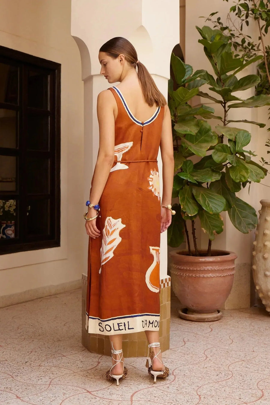 Soleil D'Amour Silk Midi Dress-Dress-Alemais-Debs Boutique